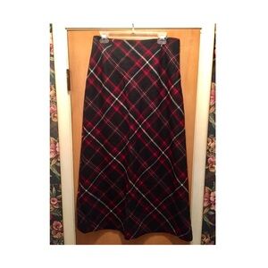 Kate Hill Patterned wool skirt